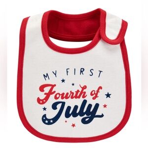 🪐Baby My First Fourth Of July Teething Bib